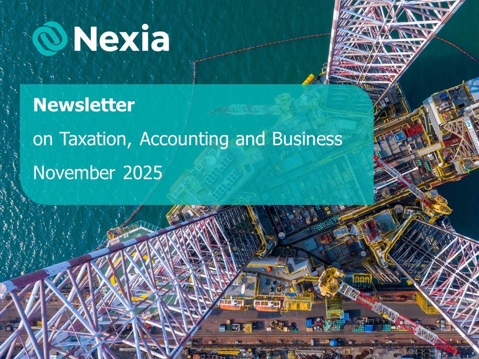 Newsletter on Taxation, Accounting and Business – November 2025