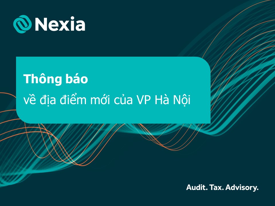 Thông báo về địa điểm mới của văn phòng Hà Nội