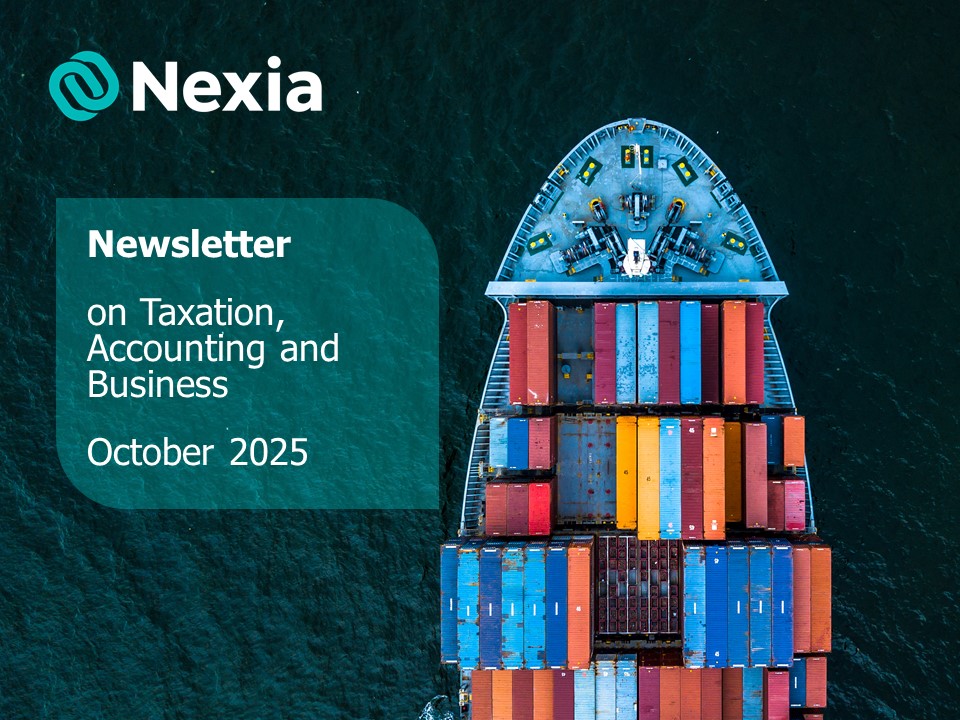 Newsletter on Taxation, Accounting and Business - October 2025